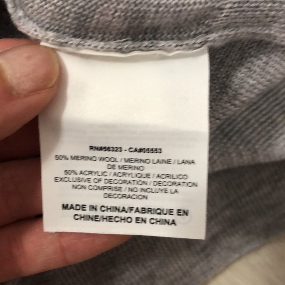 Nike golf Marino wool grey pullover sweater - Picture 5 of 5